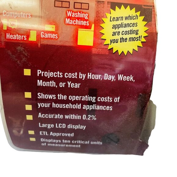 Kill A Watt EZ Electricity Usage Monitor 5 1/3 x 6" - Picture 5 of 5